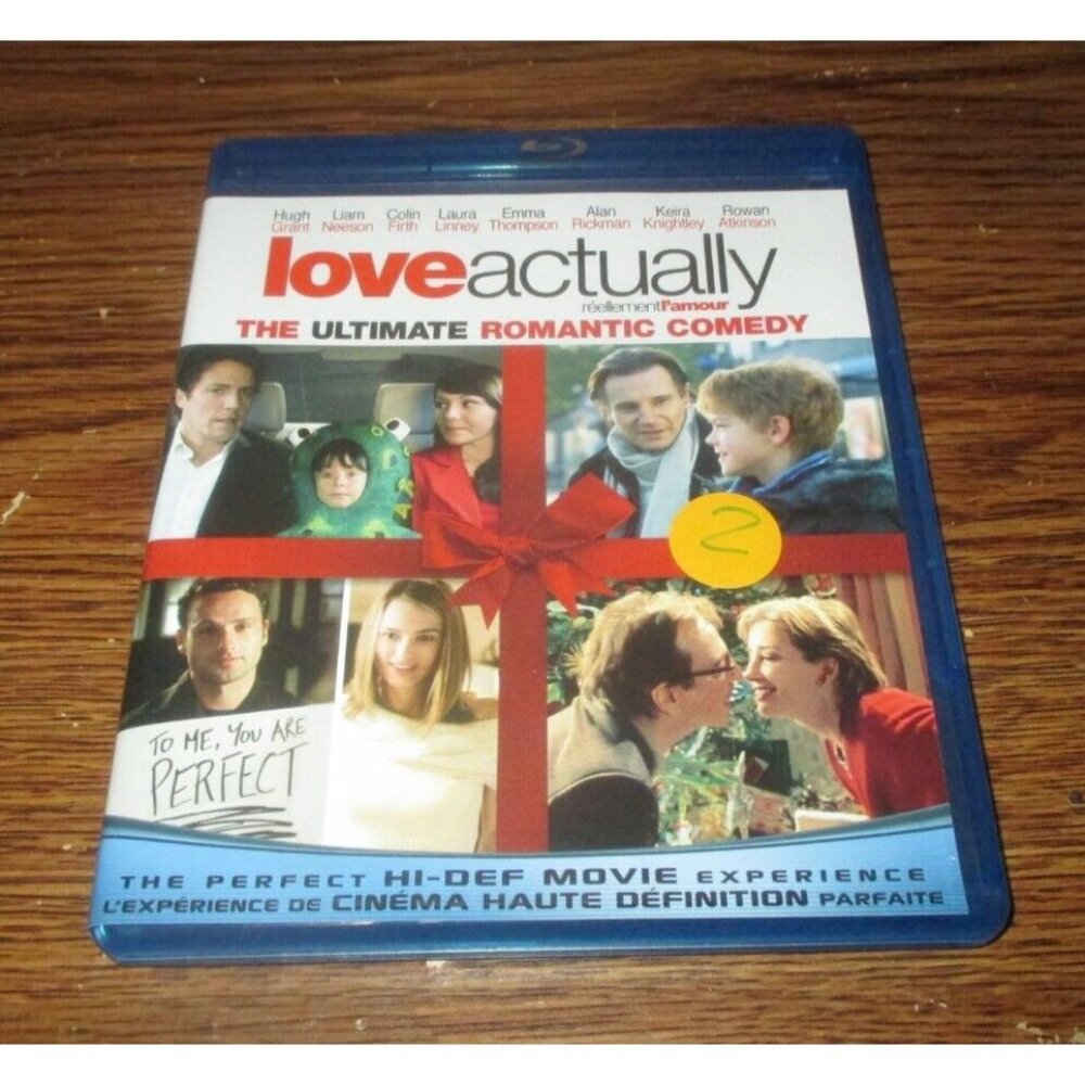 Love Actually (Blu-ray Disc, 2009, Canadian) Liam Neeson Alan Rickman